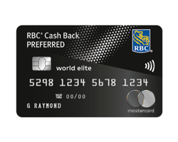 RBC Cash Back Preferred World Elite Mastercard credit card